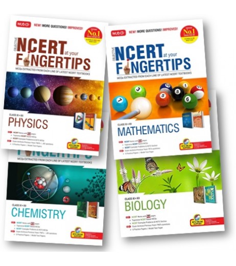 Objective NCERT at Your Fingertips -Biology, Mathematics, Chemistry, Physics Combo | Latest Edition JEE Main - SchoolChamp.net